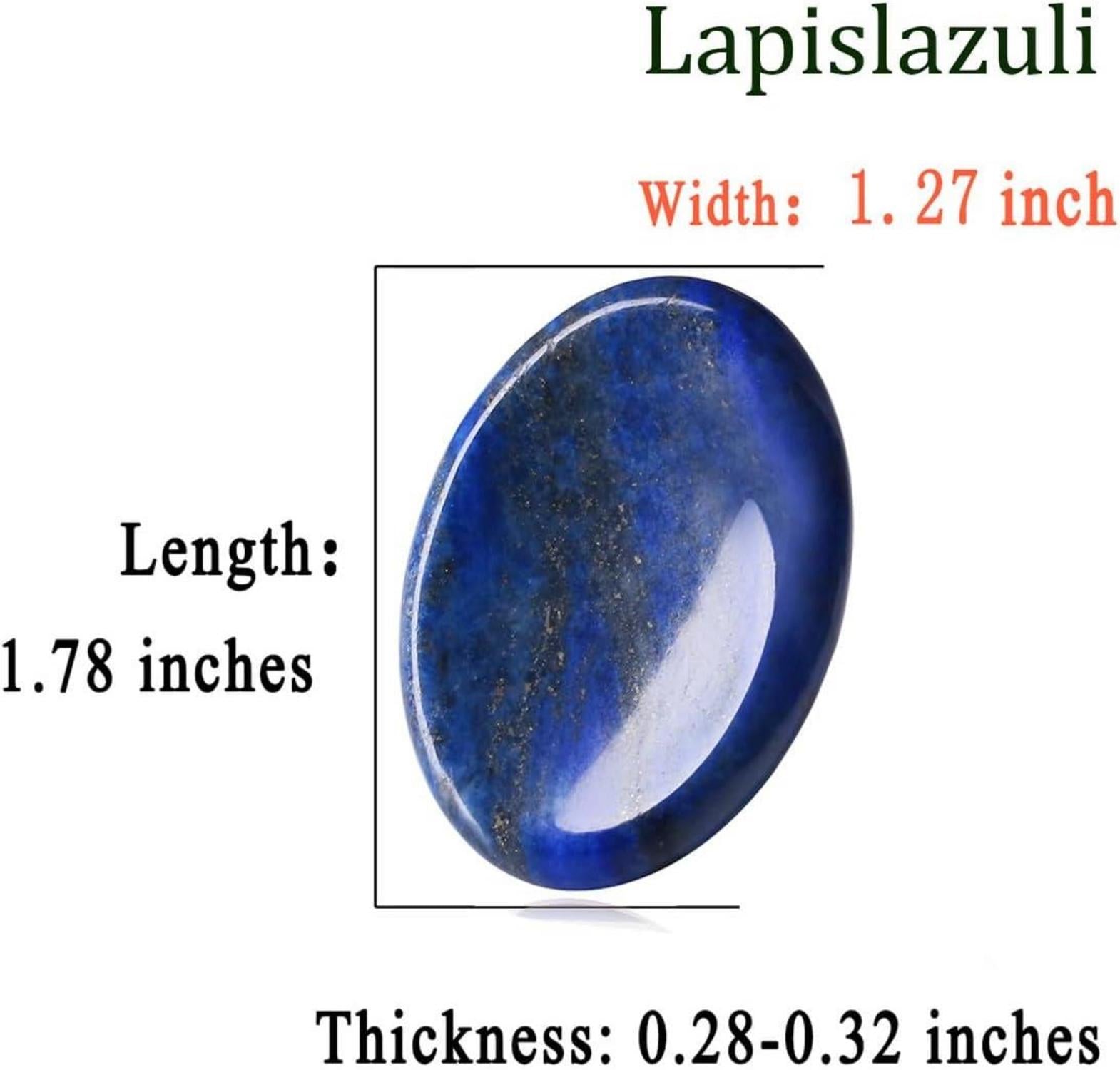 Lapislazuli Kristall Sorgenstein Oval Stein Angst Stress