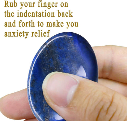 Lapislazuli Kristall Sorgenstein Pocket Stein Meditation Stress Relief