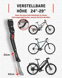 Fahrradständer 24–29 Zoll Höhenverstellbarer Seitenständer