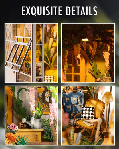 Rolife DIY Miniatur Haus 3D Puzzle Buchstützen Buch Nook Kit