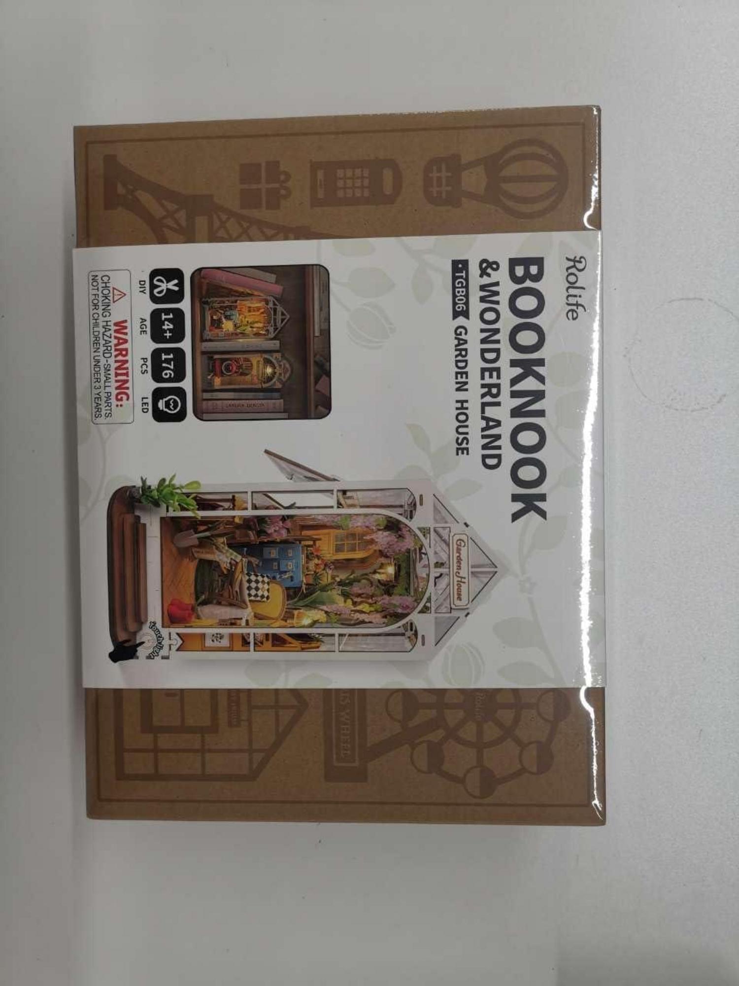 Rolife DIY Book Nook Kit Holz 3D Puzzle Miniatur Haus Buchstützen Diorama