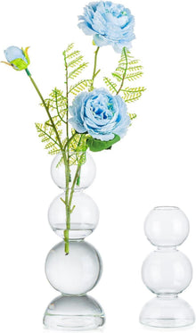 Moderne Glasvase Klar 3+4 Bubble Vasen Set