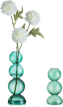 Moderne Bunte Glasvasen Set, Bubble Vase Deko