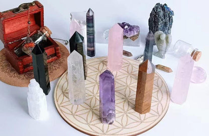 Großer Amethyst Kristall Turm 4 Zoll Natürlicher Heilstein Meditation