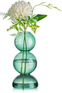 Moderne Grüne Bubble Vase - Kleine Glasseam Vasen Deko