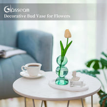 Moderne Bubble Vase Grün 3 Kugeln Aesthetic Runde Glas