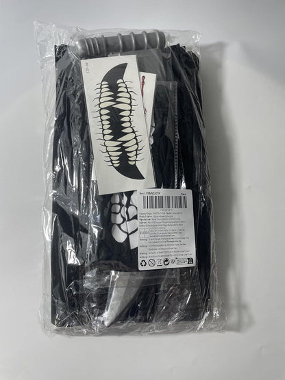 YIMOJOY Halloween Umhang Schwarz Kinder Set 120CM-190CM Sensenmann Kostüm Scars Tattoos Vampire Cape Karneval