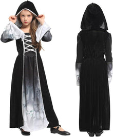 YIMOJOY Halloween Sensenmann Mädchen Kostüm XL 10–12 Jahre