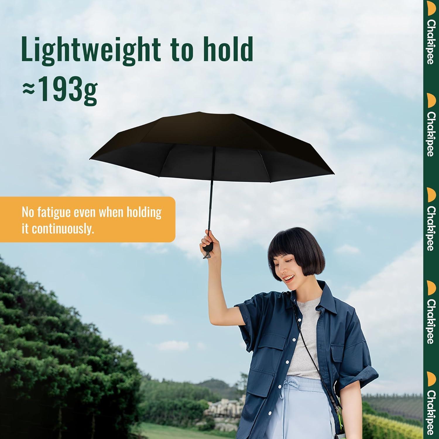 Kompakter Mini Regenschirm mit UV-Schutz und 6 Rippen