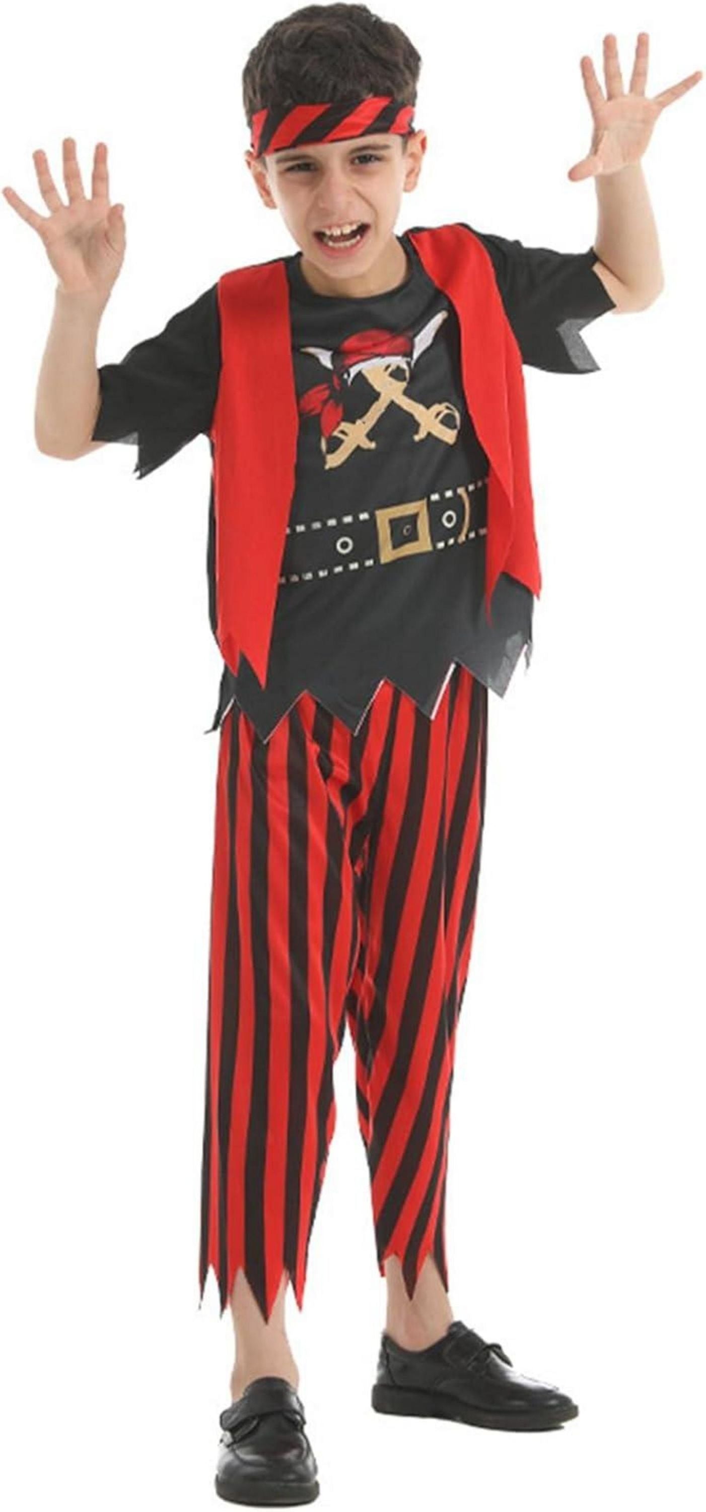 Piratenkostüm Kinder Halloween Verkleidung Zubehör Set Karneval