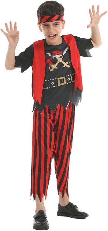 Piratenkostüm Kinder Halloween Verkleidung Zubehör Set Karneval