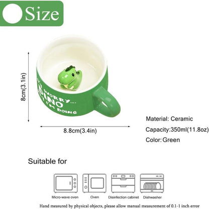Lustige Dinosaurier Keramik Tasse Personalisiert Kawaii Süß 230ml