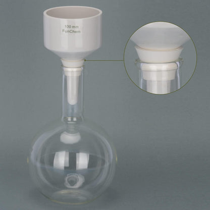 Filteradapter-Kegel 9er-Pack Weißer Gummi Kragen Stopfen Büchnertrichter Adapter