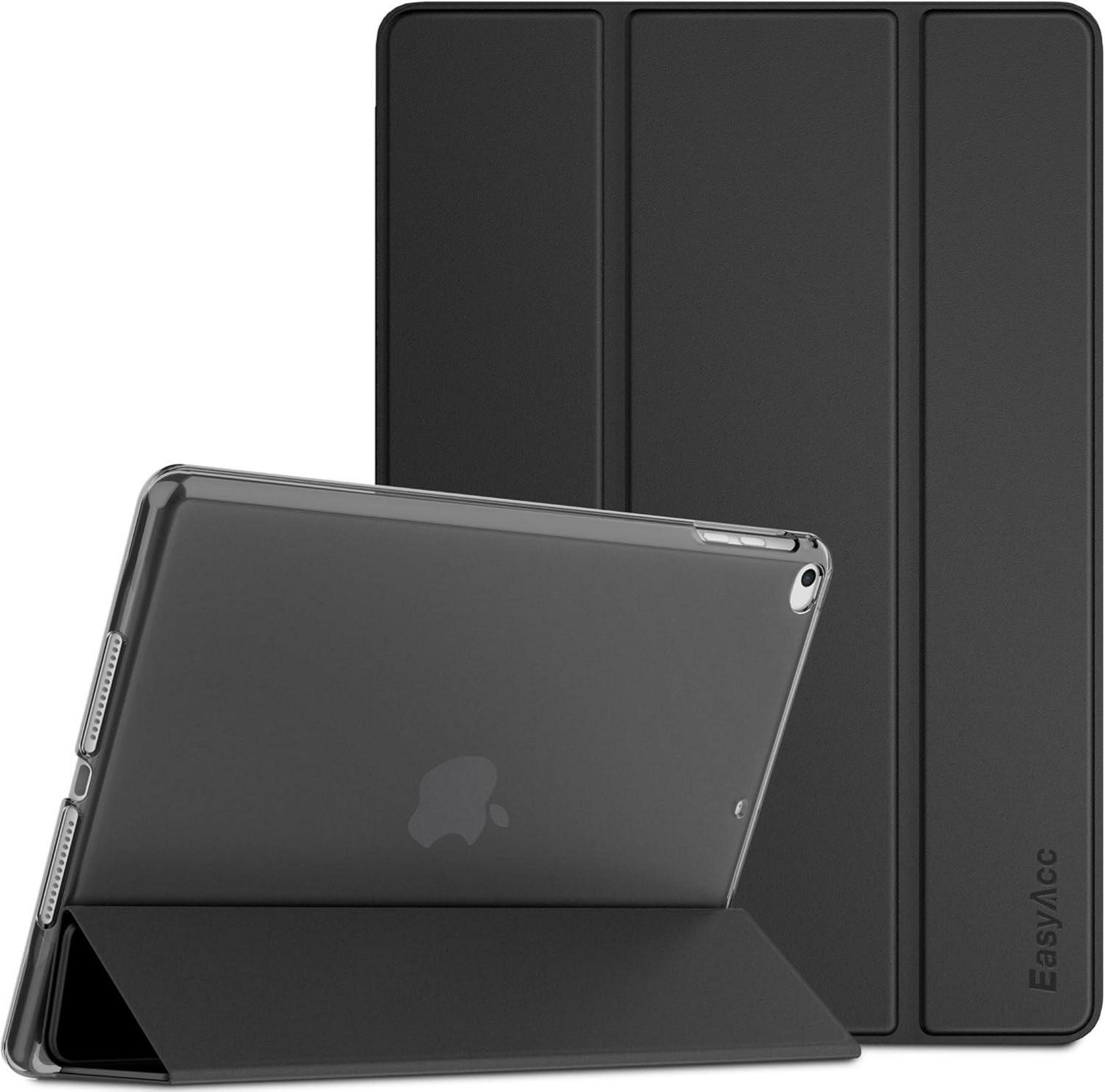 Schwarze iPad 9.7 Hülle Ultra Dünn Matt Rückseite Auto Sleep/Wake