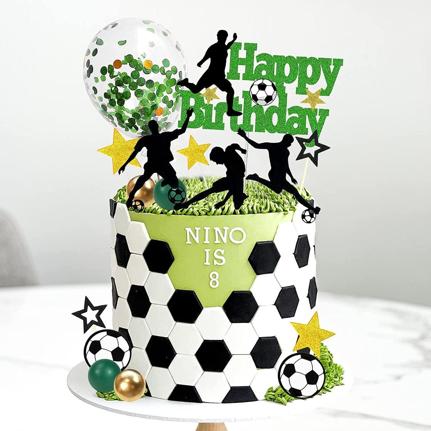 29 Stück Fussball Tortendeko Cake Topper Geburtstag Kinder Fußball Torte Figuren