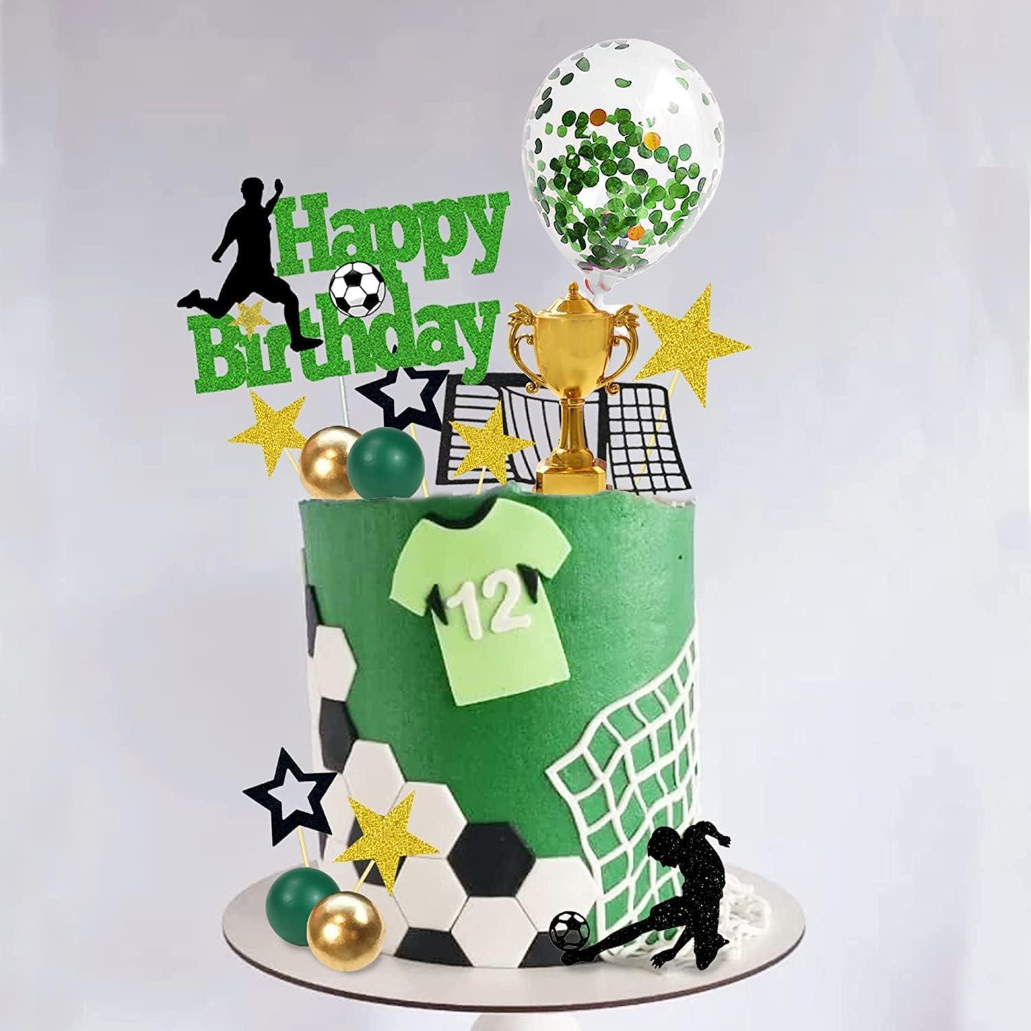 29-teilige Fußball Tortendeko Cake Topper Set Kindergeburtstag Fiesta