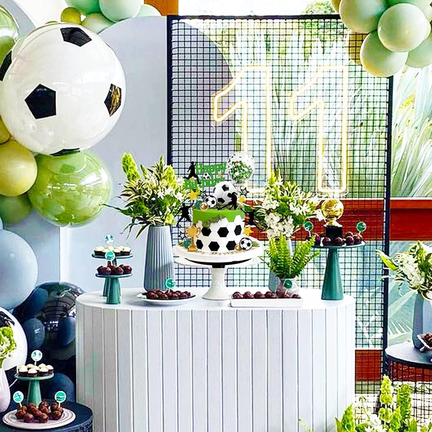 29 Stück Fussball Tortendeko Cake Topper Geburtstag Kinder Fußball Torte Figuren