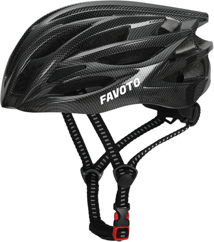 Favoto Fahrradhelm Abnehmbarem Innenfutter Verstellbarer Rennradhelm