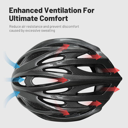 Favoto Fahrradhelm Abnehmbarem Innenfutter Verstellbarer Rennradhelm