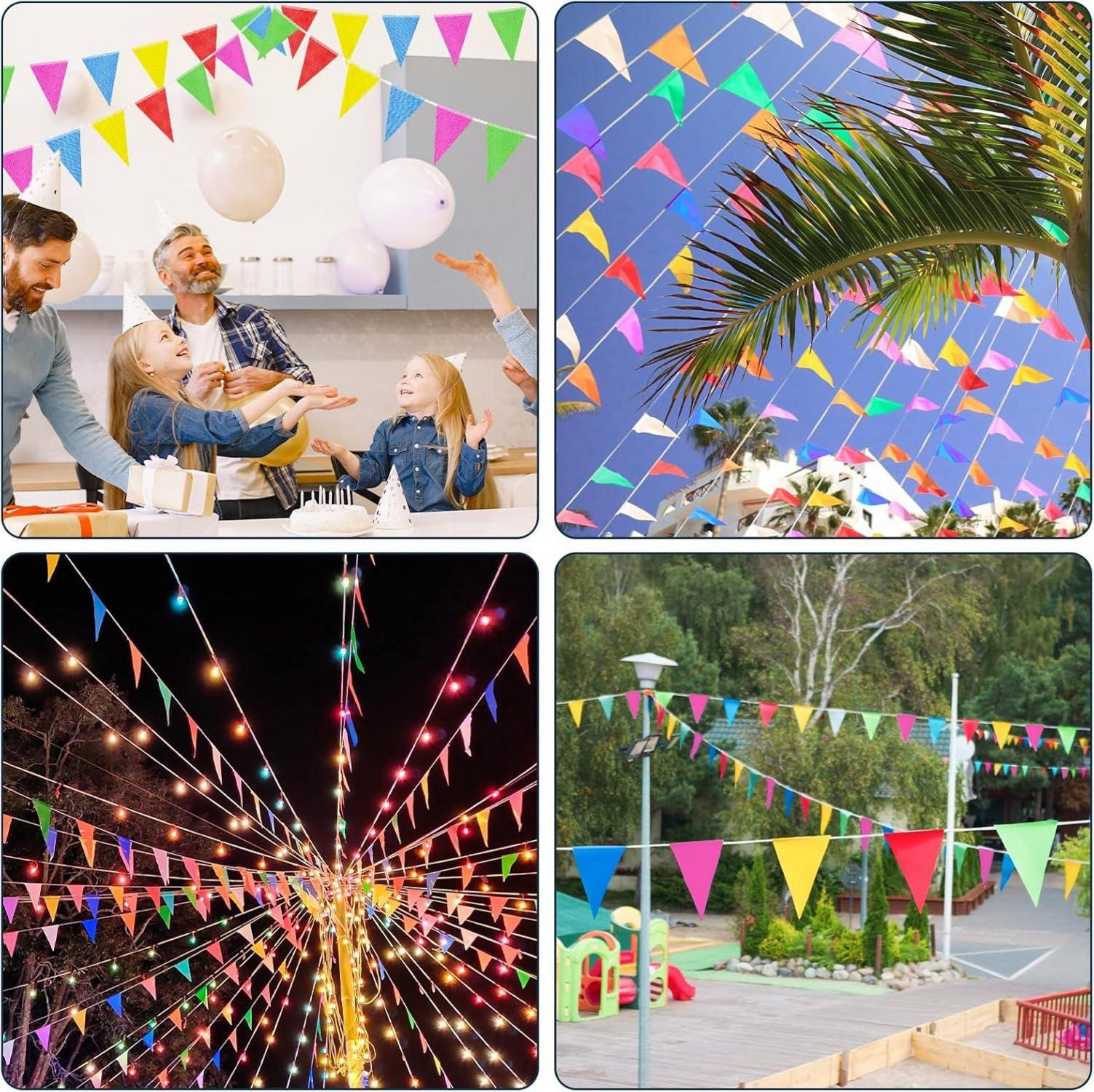 Wimpelkette Outdoor Wetterfest 100M Kinderzimmer Geburtstag Garten