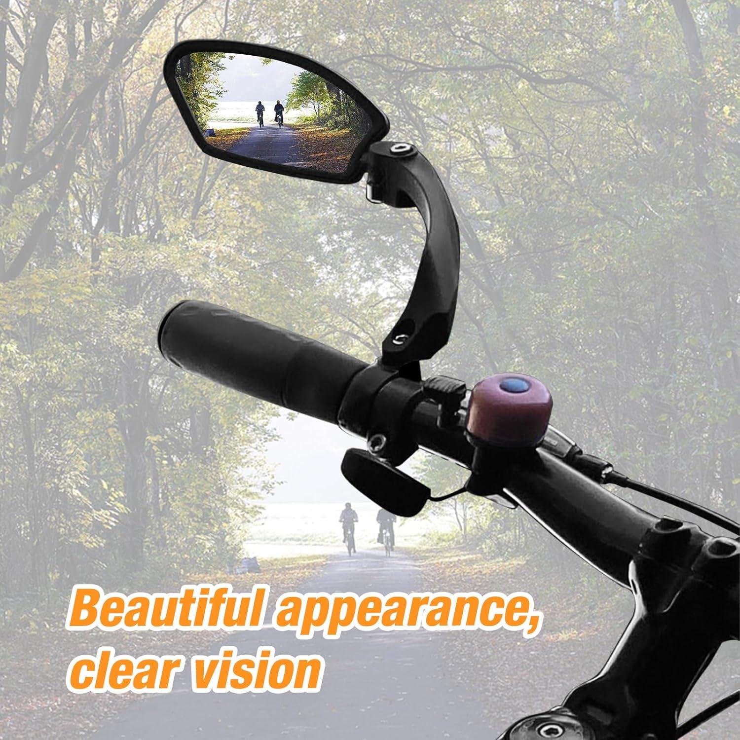 Fahrradspiegel Rückspiegel Lenker 22-26mm klappbar 360° drehbar deutlich scharfes Bild (1