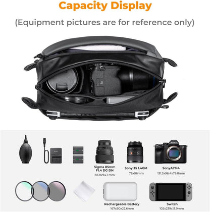 K&F Concept Kamera-Rucksack wasserdicht 7L 27*18*13 cm