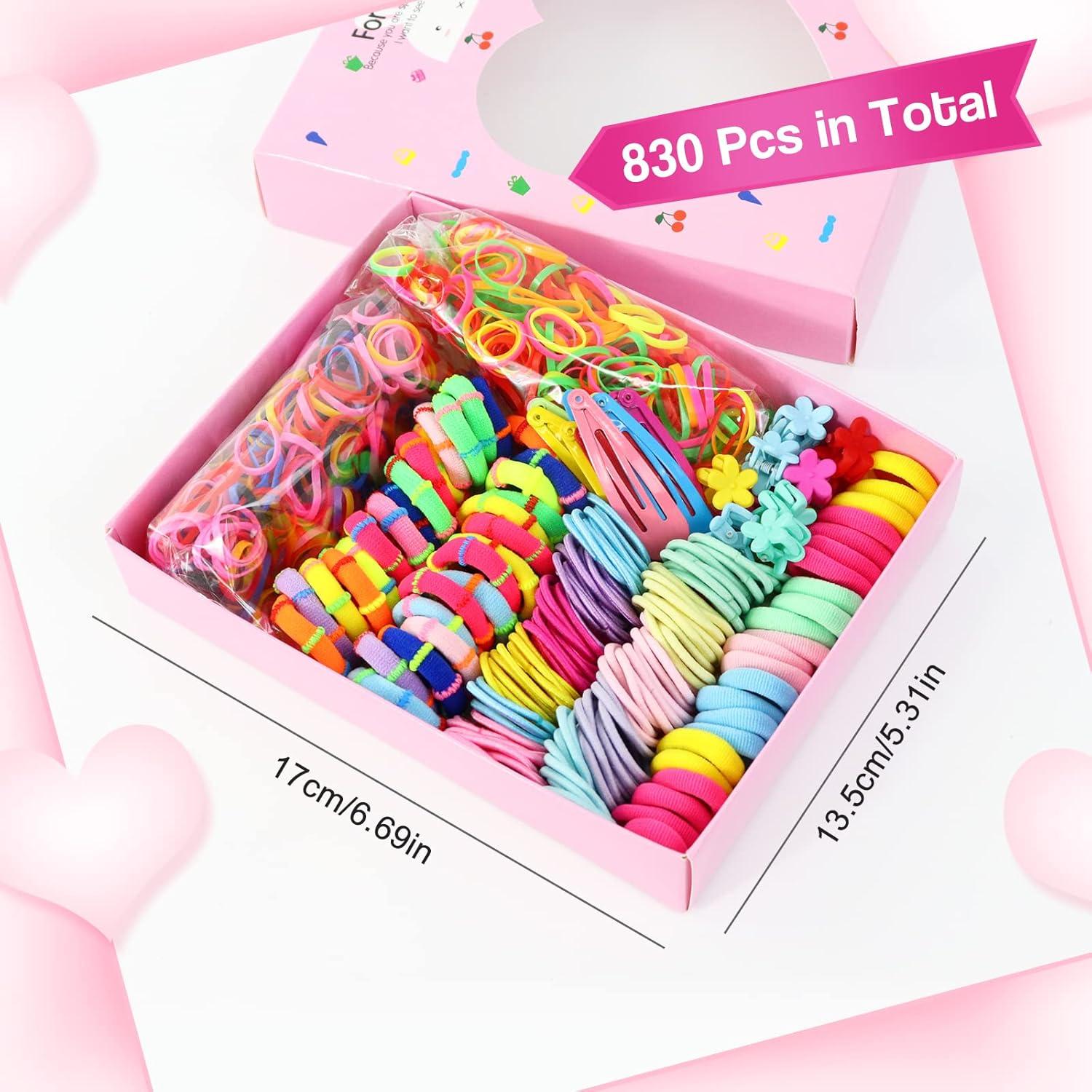 830-teiliges Mädchen Haarschmuck Set, Kinder Mini Haarclip