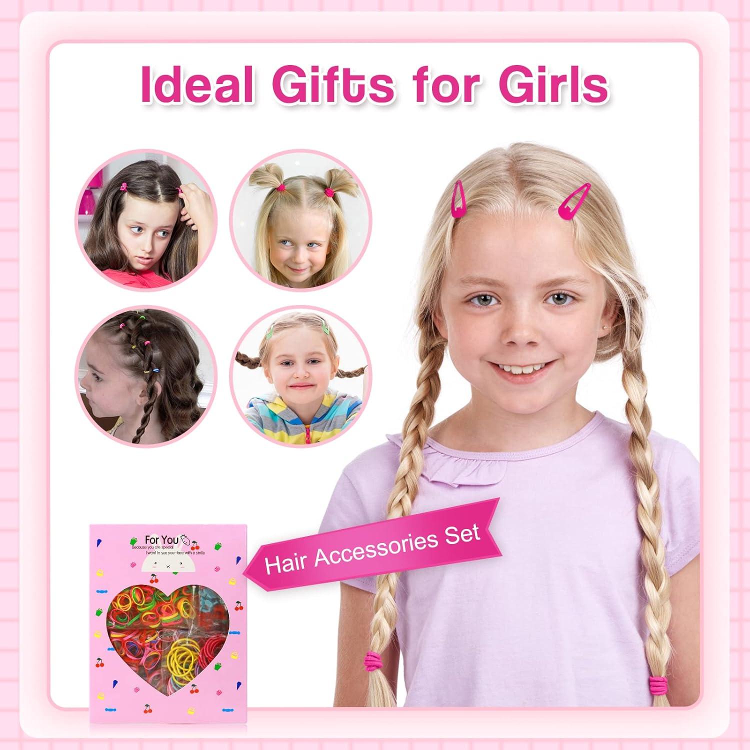 830-teiliges Mädchen Haarschmuck Set Kinder Haarclip Haarseile Gummibänder