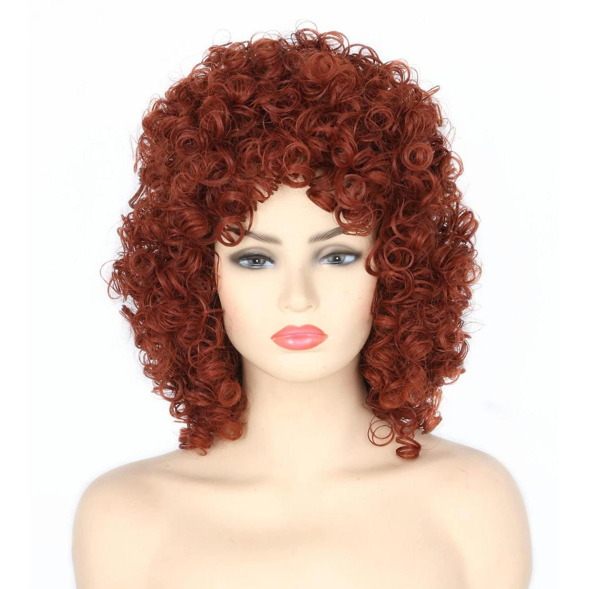 Braune Afro Lockenperücke Damen – Karneval & Party Perücke