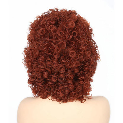Braune Afro Lockenperücke Damen – Karneval & Party Perücke