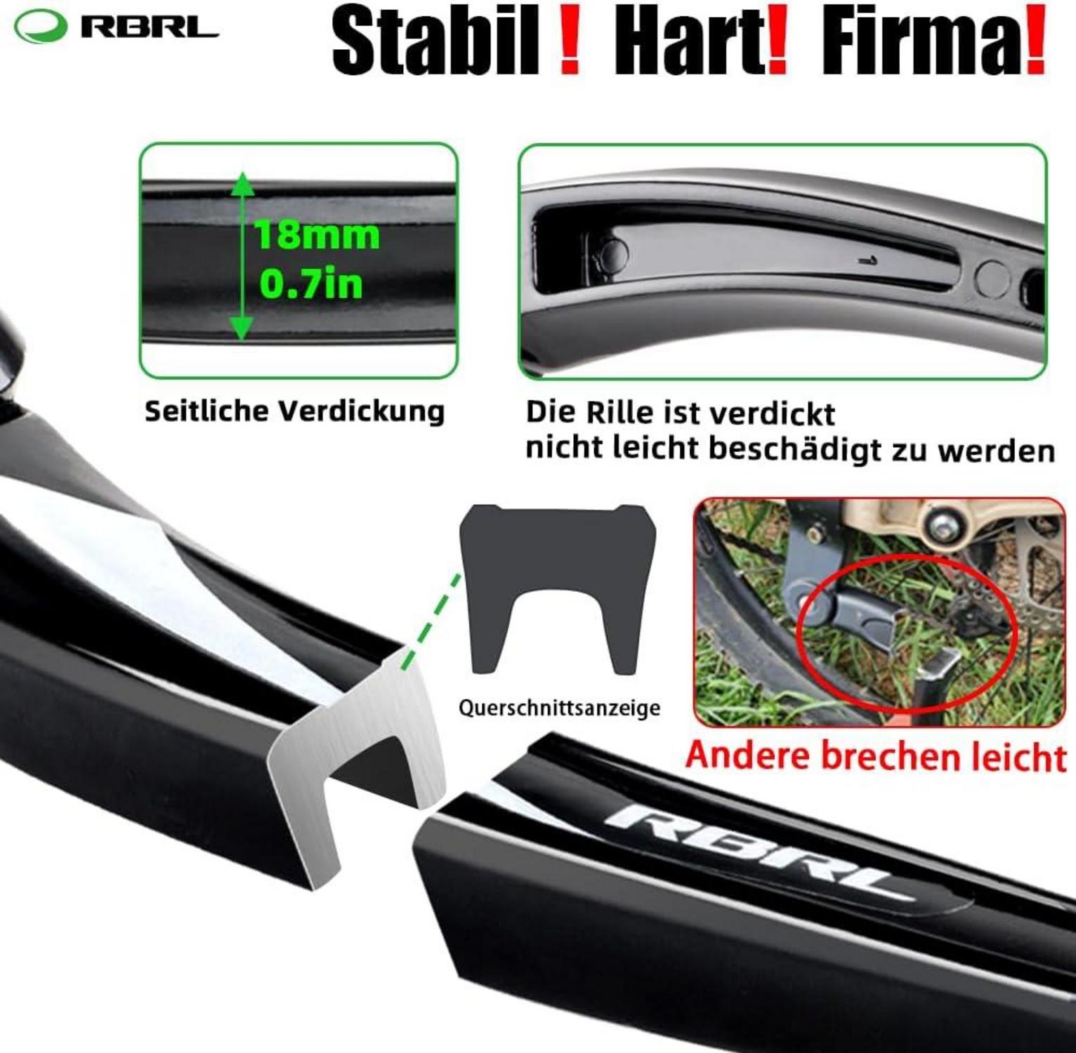 RBRL Fahrradständer Aluminiumlegierung Seitenständer für 26-29 Zoll Mountainbike Rennrad MTB