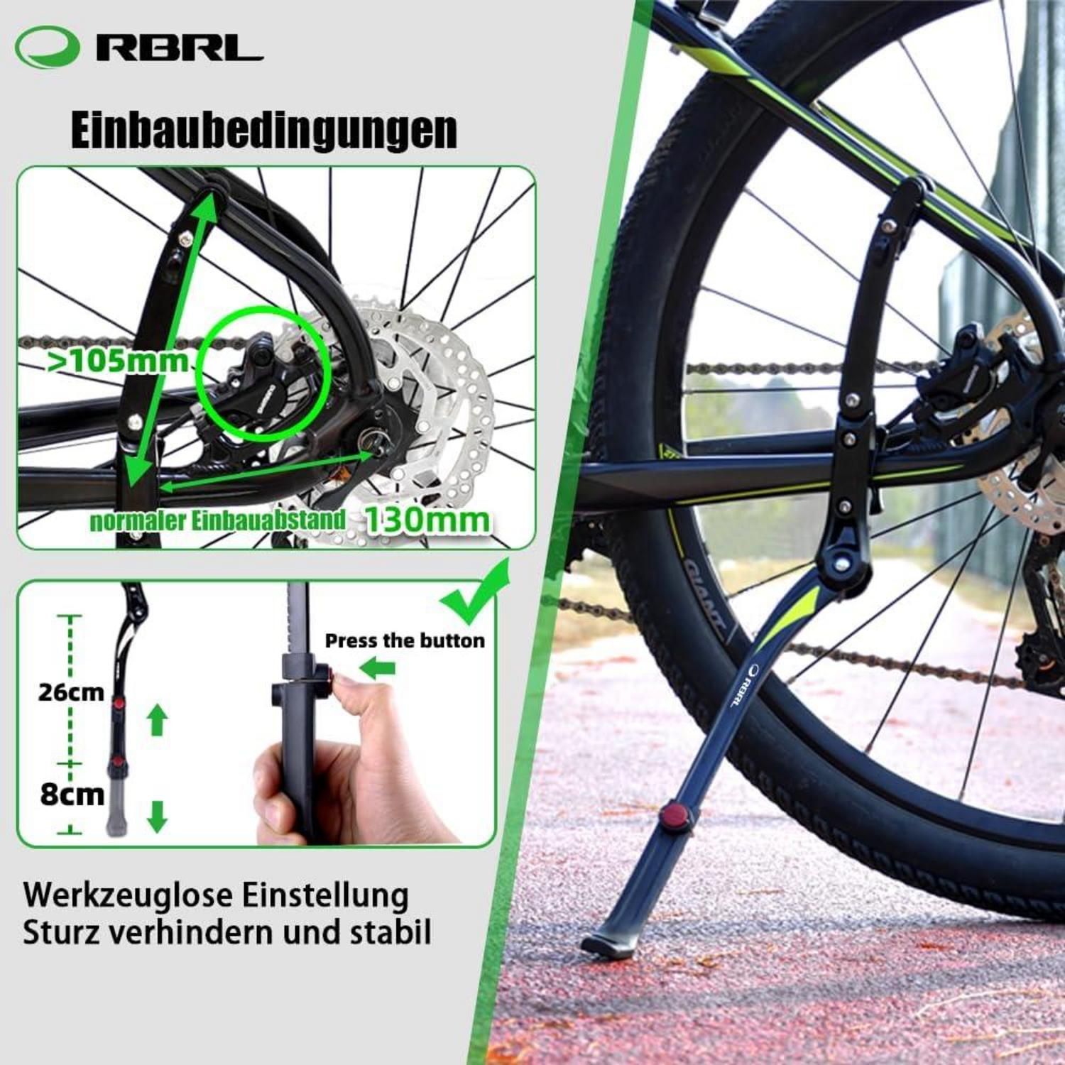Fahrradständer Aluminiumlegierung Seitenständer Universal 26-29 Zoll