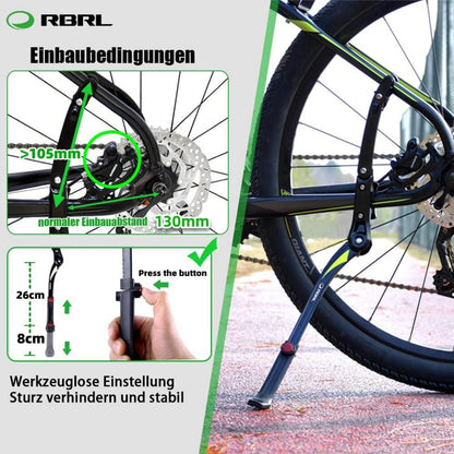 Fahrradständer Aluminiumlegierung Seitenständer Universal 26-29 Zoll