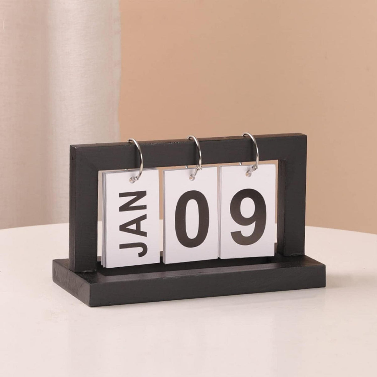 Holz Tischkalender Ewiger Kalender Deko Büro Landhausstil