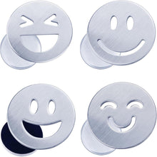Tischdeckenbeschwerer Draußen Edelstahl Magnetisch 4 Stück Smiley