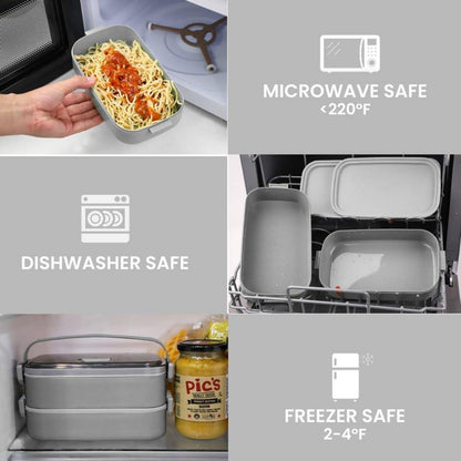 Bugucat Lunchbox 1600ML Bento Box Auslaufsicher Luftdicht
