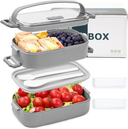 Bugucat Lunchbox 1600ML 3 in 1 Bento Box Brotdose luftdicht mit