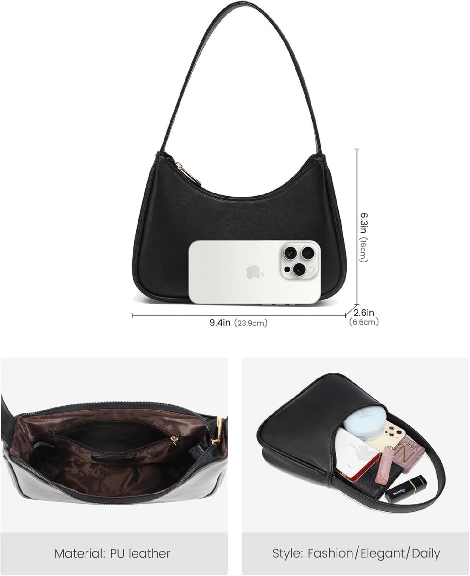Kleine Umhängetasche für Damen in Dunkelblau - Messenger Bag mit