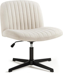 Ergonomischer Bürostuhl ohne Armlehnen in Beige