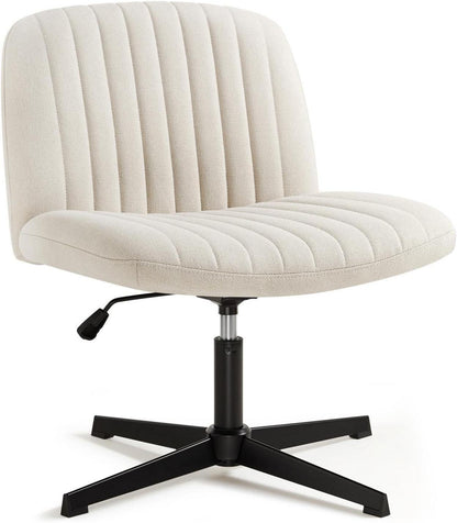 Ergonomischer Bürostuhl ohne Armlehnen in Beige