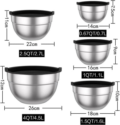 Wildone Salatschüssel Set mit luftdichtem