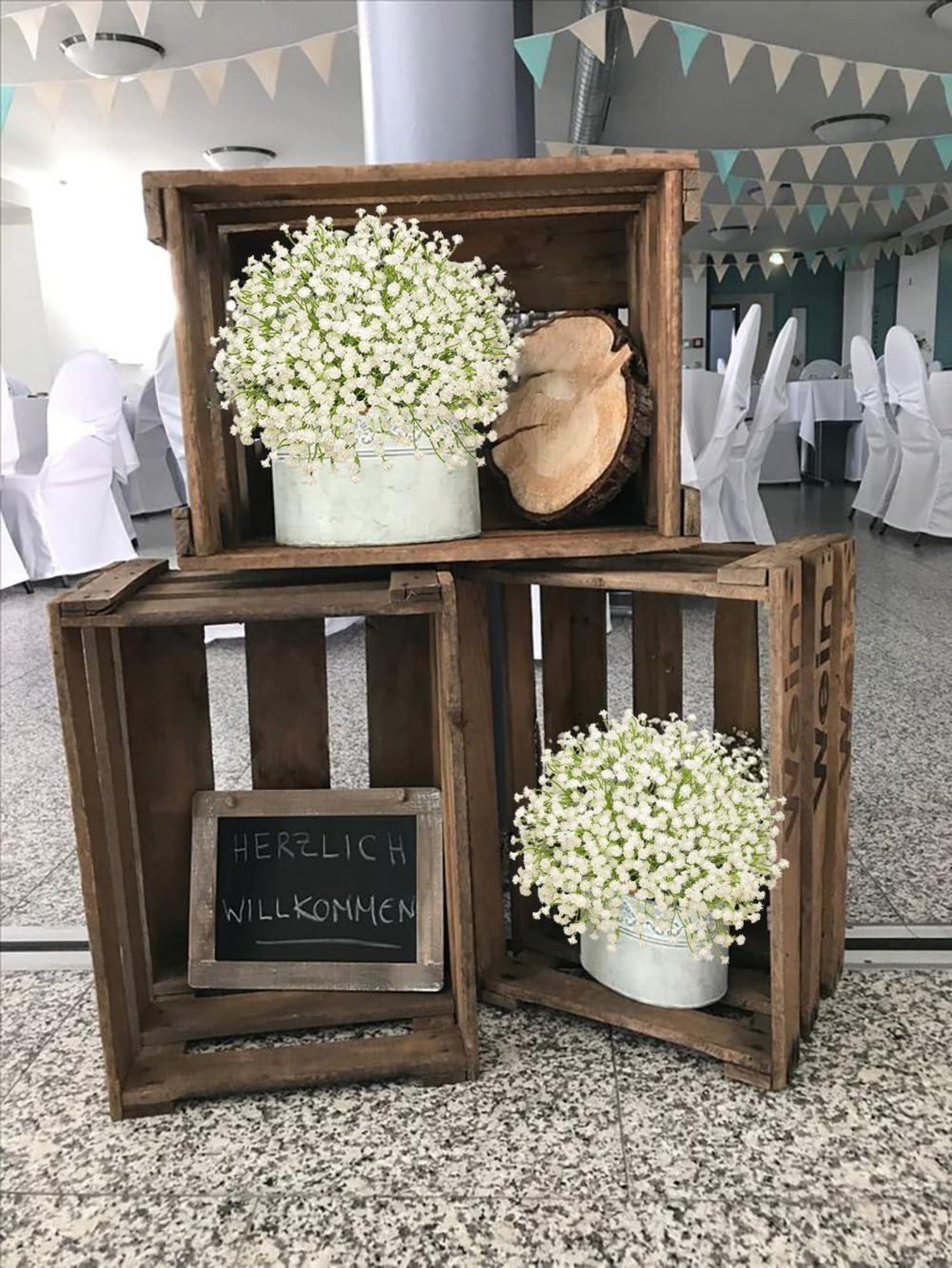 10 Stück Künstliche Schleierkraut Blumen Gypsophila Kunstblumen für Hochzeit Party Home Décor