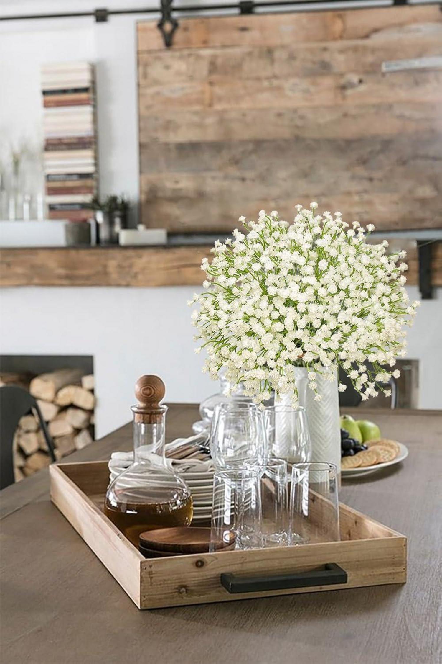 10er Set Künstliche Schleierkraut Blumensträuße Hochzeit Deko