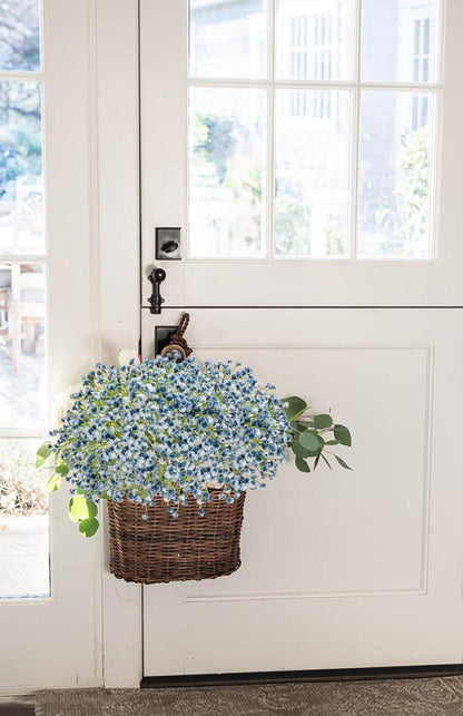 10 Stück Kunstblumen Schleierkraut Gypsophila Blau Hochzeit Party