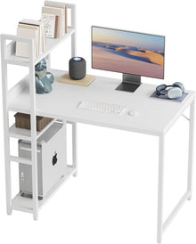 Schreibtisch 100x50cm Groß Computertisch Gaming Tisch Regal Stabil