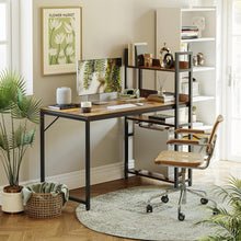 CubiCubi Schreibtisch mit Regal, 100 x
