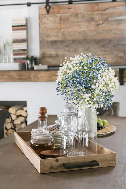 10er Pack Künstliches Schleierkraut Gypsophila Blau Hochzeit Deko