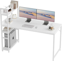Schreibtisch Computertisch Gaming Bürotisch mit Regal 140x60cm Stabil