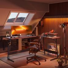 Gaming Tisch Eckschreibtisch 170x120 cm Kohlefaseroberfläche