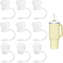 Silikon Strohhalm Abdeckung transparent 9er Pack